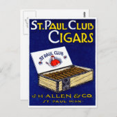 1910セントポールクラブ葉巻 ポストカード (正面/裏面)