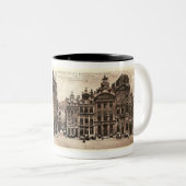 1910ブリュッセル,ベルギー写真はがき ツートーンマグカップ (正面右)