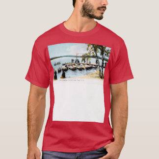 1910ボートランディングカノビエレイクニューハンプシャー Tシャツ