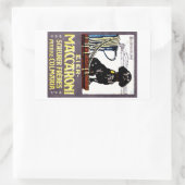 1910マカロニのポスター 長方形シール (バッグ)