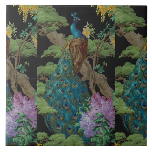 1910ヴィンテージ壁紙ザシダーツリー タイル (正面)