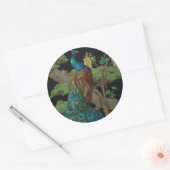 1910ヴィンテージ壁紙ザシダーツリー ラウンドシール (封筒)