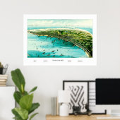 1910年からマサチューセッツ州プロベンションタウンの地図 ポスター (ホームオフィス)