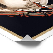 1910年のアレキサンダーによるサイキック・リーディング。ヴィンテージ魔法 ポスター (角)