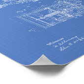 1910年のパテントアート設計図 ポスター (角)