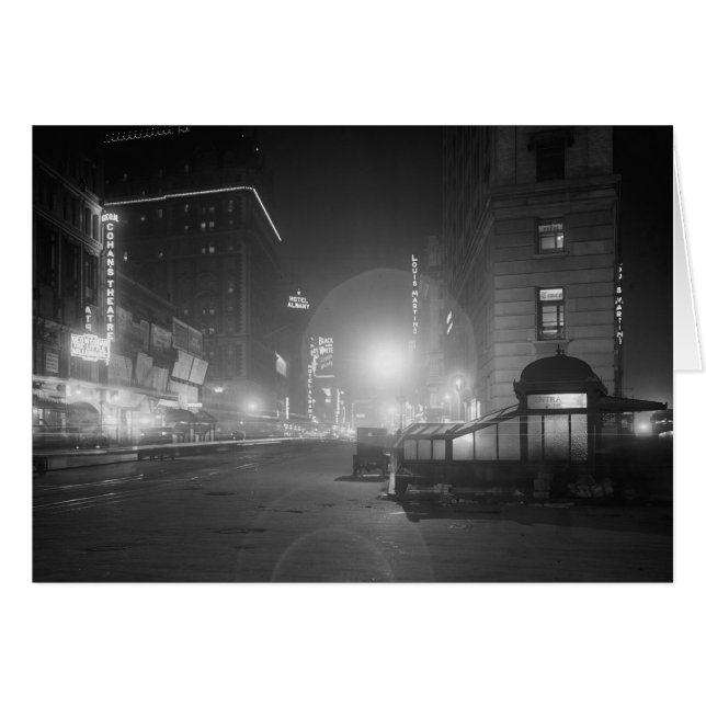 1910年のブロードウェイの夜 (正面横)