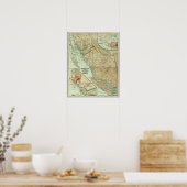 1910年のマップBCカナダのグランドトランクパシフィック鉄道 ポスター (キッチン)