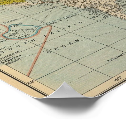 1910年の世界 ポスター (角)