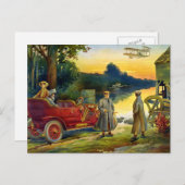 1910年の初期日 ポストカード (正面/裏面)