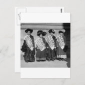 1910年の女性仕立て屋のストライキ ポストカード (正面/裏面)