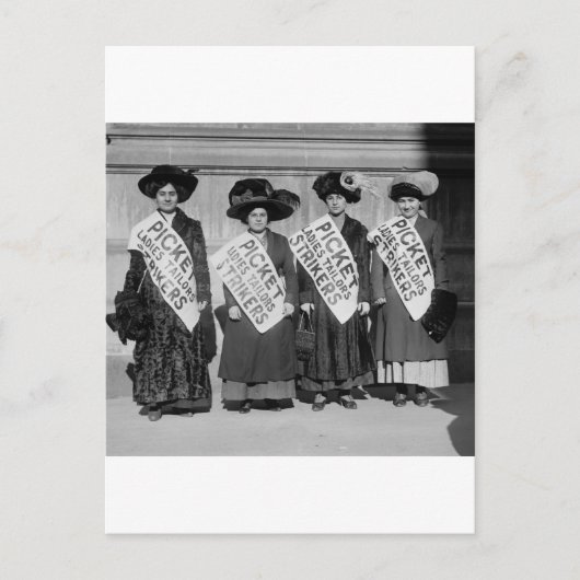 1910年の女性仕立て屋のストライキ ポストカード (正面)