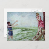 1910年の水着を恐れてはいけない ポストカード (正面/裏面)