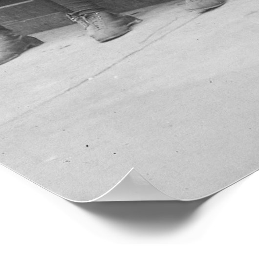 1910年の電報伝令。ヴィンテージ写真 ポスター (角)