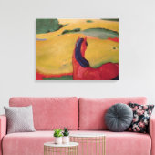 1910年の風景の中の馬 キャンバスプリント (インサイチュ (リビング))