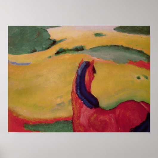 1910年の風景の中の馬 ポスター (正面)