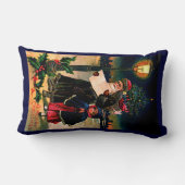 1910年サンタチェック ランバークッション (裏面)