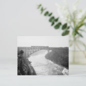 1910年ナイアガラ川を渡る列車 ポストカード (スタンド正面)