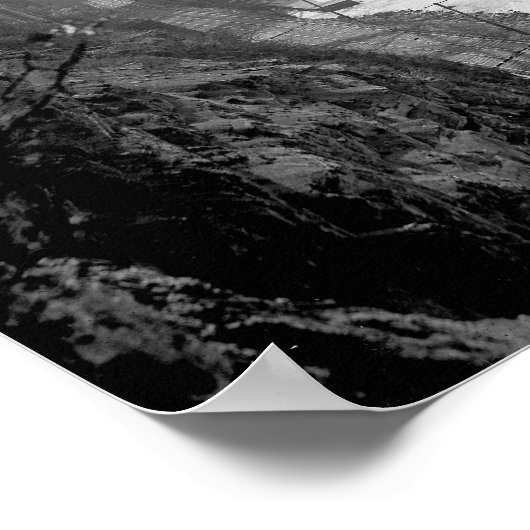 1910年ナイアガラ川を渡る列車。ヴィンテージ写真 ポスター (角)