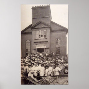 1910年ニューヨークのアビシニアン・バプテスト教会の写真 ポスター