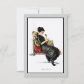 1910年代のポーチの振動茶パーティの招待状 招待状 (正面)