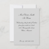 1910年代のポーチの振動茶パーティの招待状 招待状 (裏面)