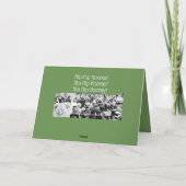 1910年代の群集の元気づける写真の情報通のお尻HOORAY! カード (裏面)