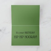 1910年代の群集の元気づける写真の情報通のお尻HOORAY! カード (内部)