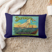 1910年代のDefenderブランド梱包帆船ラベル ランバークッション (ブランケット)