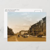 1910年代 ヴィンテージアート写真 コモンウェルスストリート ボストン ポストカード (正面/裏面)