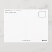 1910年代 ヴィンテージアート写真 コモンウェルスストリート ボストン ポストカード (裏面)