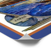 1910年半島及び東洋蒸気航法 ポスター (角)