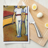 1910年男子体操 キッチンタオル (四つ折り)