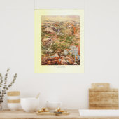 1910年空中地図 – イエローストーン国立公園 ポスター (キッチン)