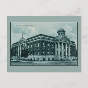1910年頃のカナダ マニトバ州ブランドン 地方裁判所 ポストカード