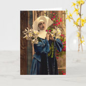 1910年頃のブルーヌーン カード (黄色い花)