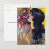 1910年頃の夢のバラ ポストカード (正面/裏面)