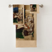 1910年頃アトランティックシティ入浴美しいプリント バスタオルセット (インサイチュ)