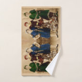 1910年頃アトランティックシティ入浴美しいプリント バスタオルセット (ハンドタオル)