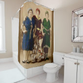 1910年頃アトランティックシティ入浴美しいRPPC シャワーカーテン (インサイチュ)