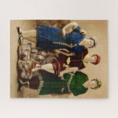 1910年頃アトランティックシティ入浴美しいRPPC ジグソーパズル (横)
