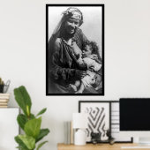 1910年食べ物を与えエジプトの母の子 ポスター (ホームオフィス)