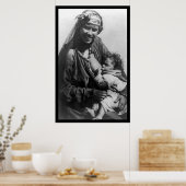 1910年食べ物を与えエジプトの母の子 ポスター (キッチン)