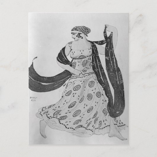 1910年「クレオパトラ」の衣装デザイン ポストカード (正面)