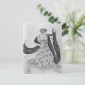 1910年「クレオパトラ」の衣装デザイン ポストカード (スタンド正面)