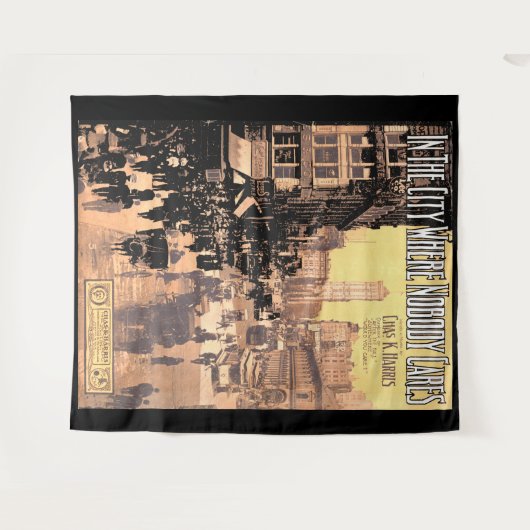 1910年Nobody楽譜を手に入れ気にない街 タペストリー (正面(横))