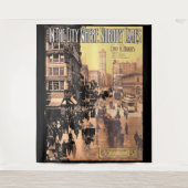 1910年Nobody楽譜を手に入れ気にない街 タペストリー (正面)