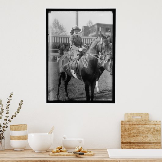 1910恋しく思年~17年頃のムンと彼女の馬 ポスター (キッチン)