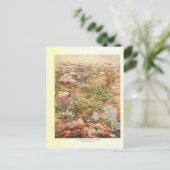 1910空中写真の地図-イエローストーン国立公園 ポストカード (スタンド正面)