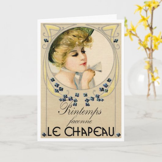 1910「写真フランスのはがき」ミリリーグリーティング カード (黄色い花)