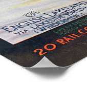 1910 Furness Railway English Lakes Travel Poster ポスター (角)